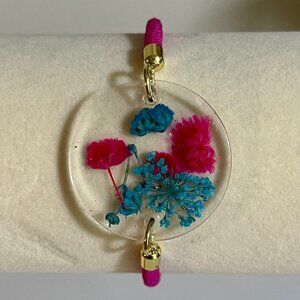 Nature's Grace Resin Bracelet-Handcrafted Elegence